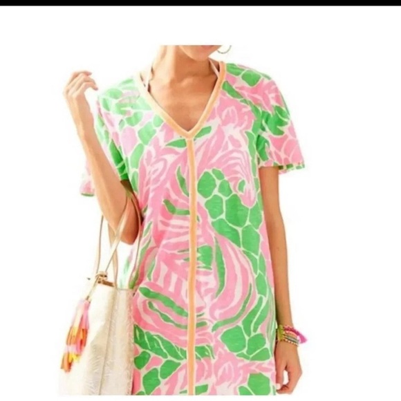 Lilly Puliter Bonita tunic coverup dress Sz. L - Picture 9 of 11